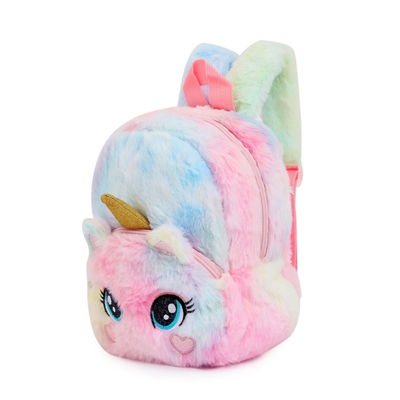 Cute Plush Unicorn Toddler Mini Travel Bag Princess Plush Backpack for Girls 1-6 - Picture 13 of 16